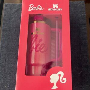 STANLEY Pink Shimmer Flowstate Quencher 30oz Barbie Icon Tumbler
